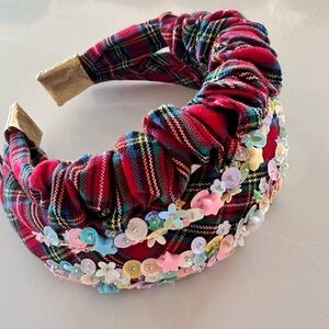 Plaid Xmas hair accessories